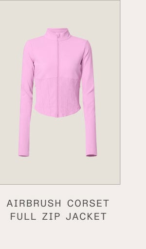 AIRBRUSH CORSET FULL ZIP JACKET