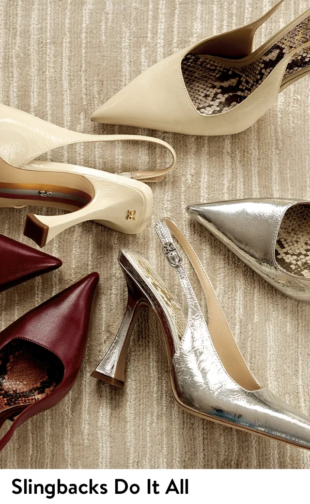 Slingback pumps from Sam Edelman.