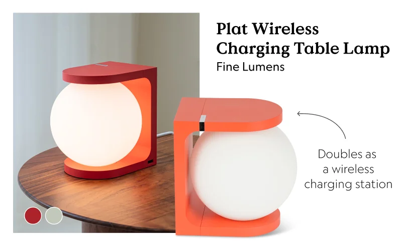 Plat Wireless Charging Table Lamp