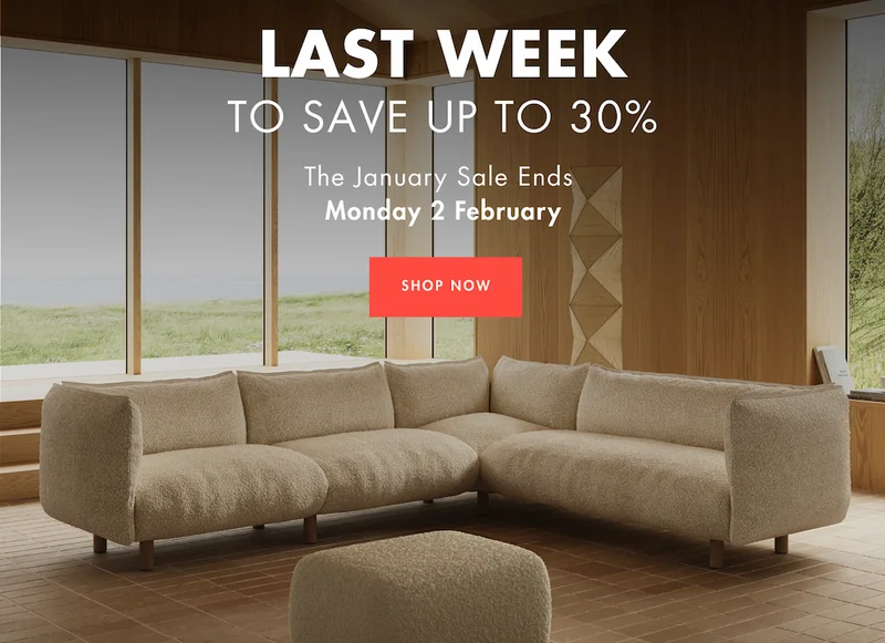 Last week of the January sale. Ends Monday 2nd February