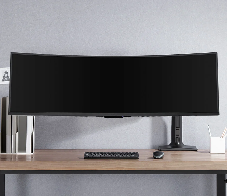 Heavy‑Duty Single‑Monitor Adjustable Gas‑Spring Desk Mount