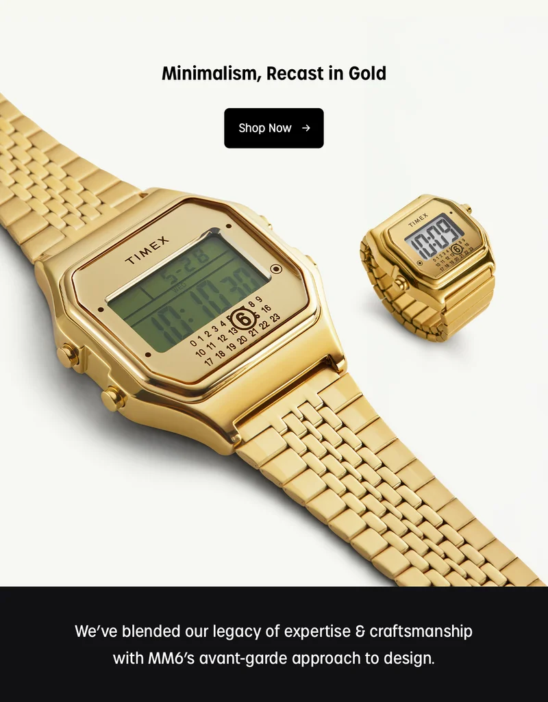 minimalism, recast in gold | shop now