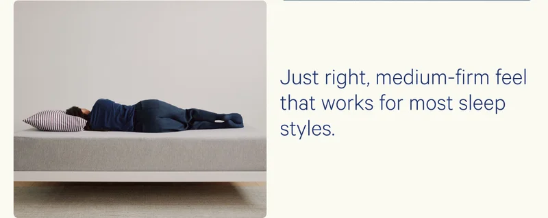 Just right, medium-firm feel that works for most sleep styles.