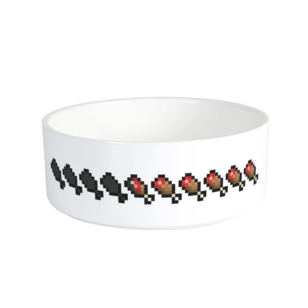 Image of Minecraft Hunger Bar Pet Bowl