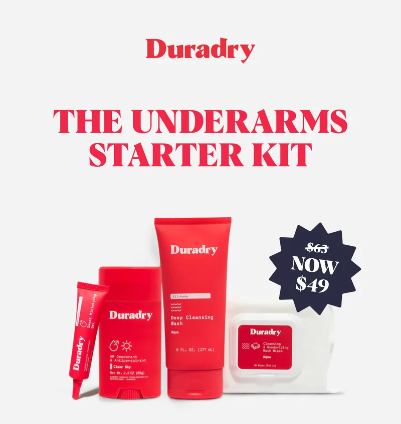 The Underarms Starter Kit Now $49 $63 Your simple solution for complete sweat protection
