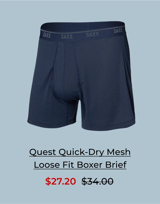 Quest Quick-Dry Mesh Loose Fit Boxer Brief