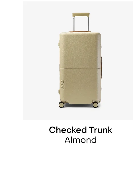 Checked Trunk Almond