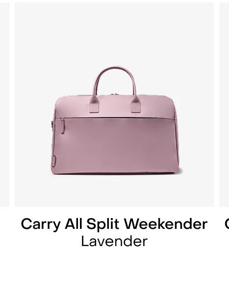 Carry All Split Weekender Lavender