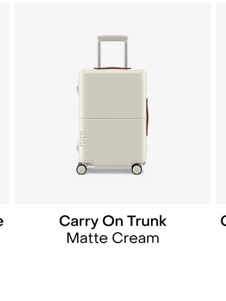 Carry On Trunk Matte Cream