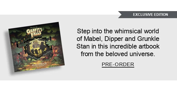 Exclusive Edition Step into the whimsical world of Mabel, Dipper and Grunkle Stan in this incredible artbook from the beloved universe. PRE-ORDER