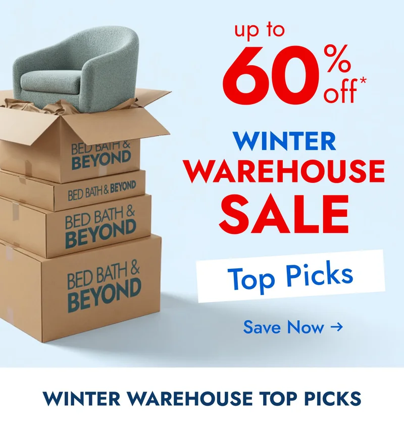 Warehouse favorites, up to 60% off