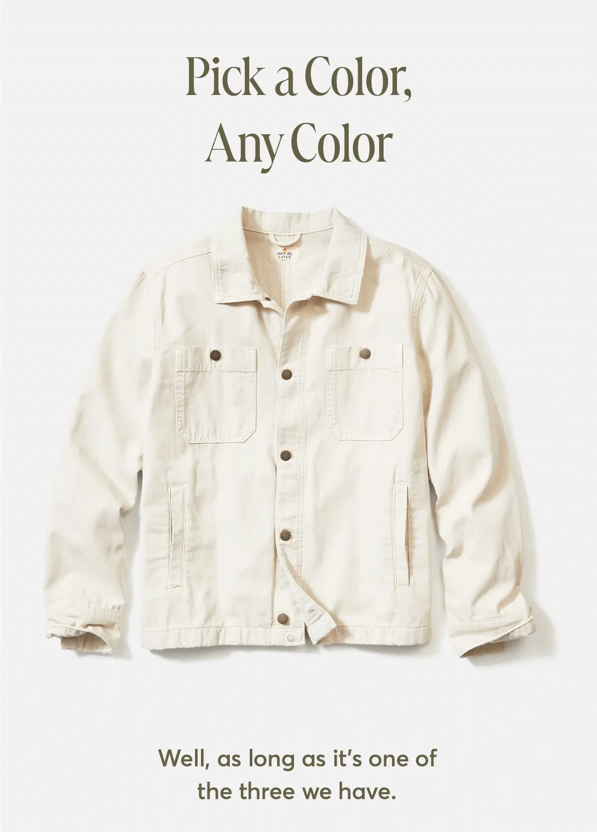 Looks like a jacket, wears like a button down