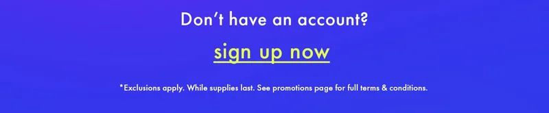 don't have an account? Sign up now