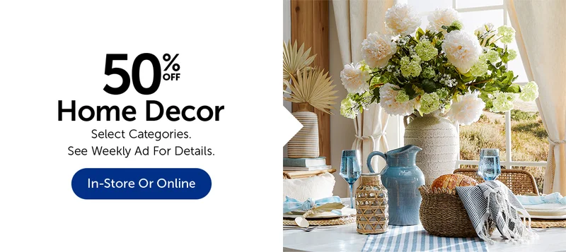 50% Off Home Decor