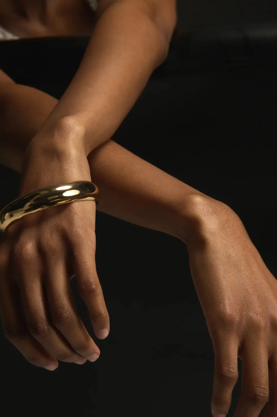 Image of Lucky Brand Chunky Bangle in Gold