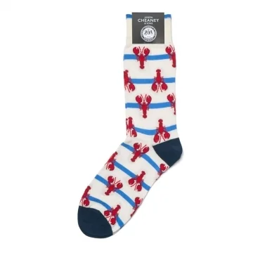 White Cotton Lobster Socks