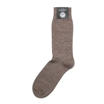 Brown Marl Cotton Socks