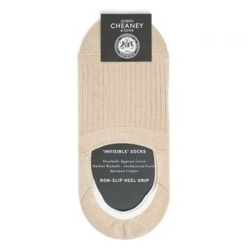 Ribbed Egyptian Cotton Neutral Invisible Socks