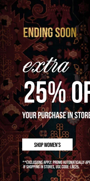 Extra 25% off Shop Women's