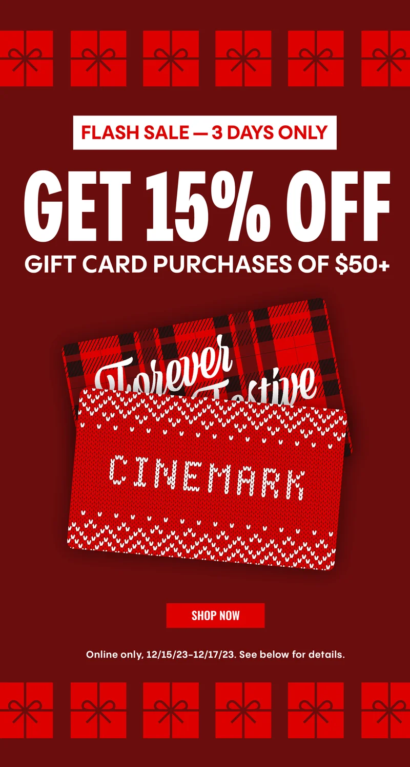 FLASH SALE - 3 DAYS ONLY | GET 15% OFF GIFT CARD PURCHASES OF $50+ | SHOP NOW