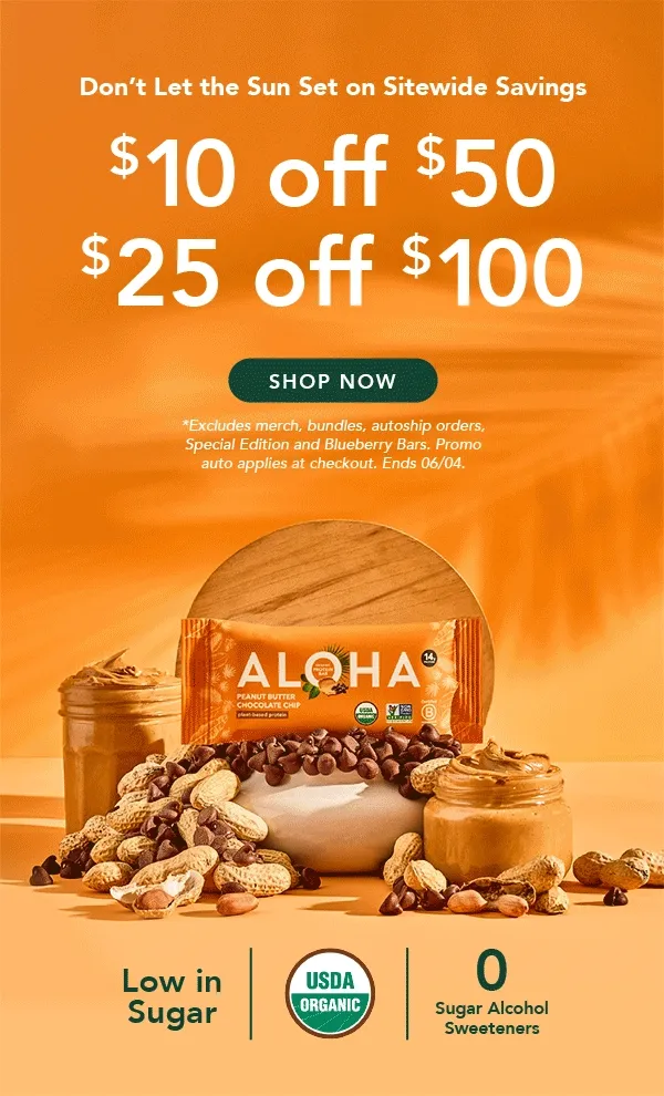 Start of Summer Sale: $10 off $50, $25 off $100