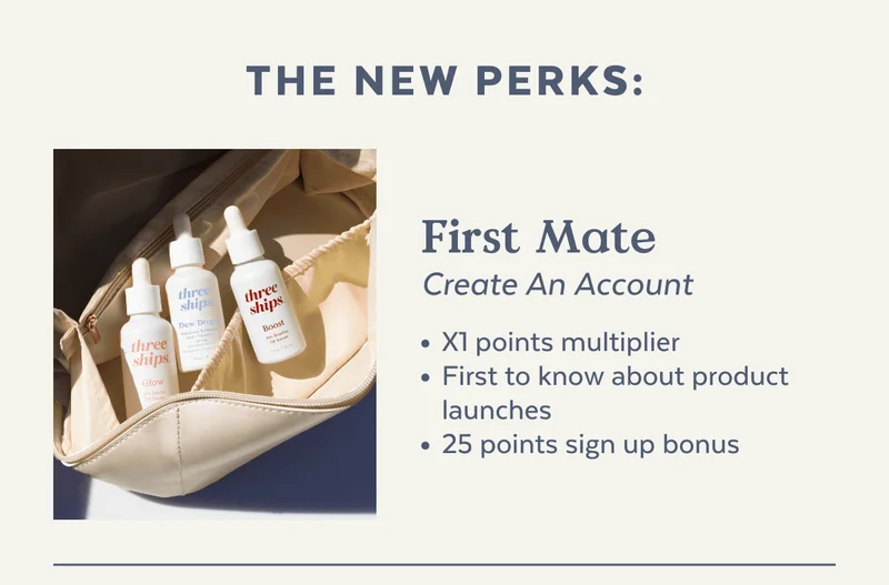 The First Mate: X1 points multiplier First to know about product launches 25 points sign up bonus