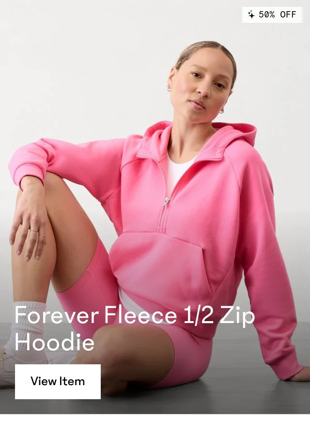 Forever Fleece 1/2 Zip Hoodie