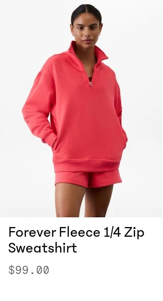 Forever Fleece 1/4 Zip Sweatshirt