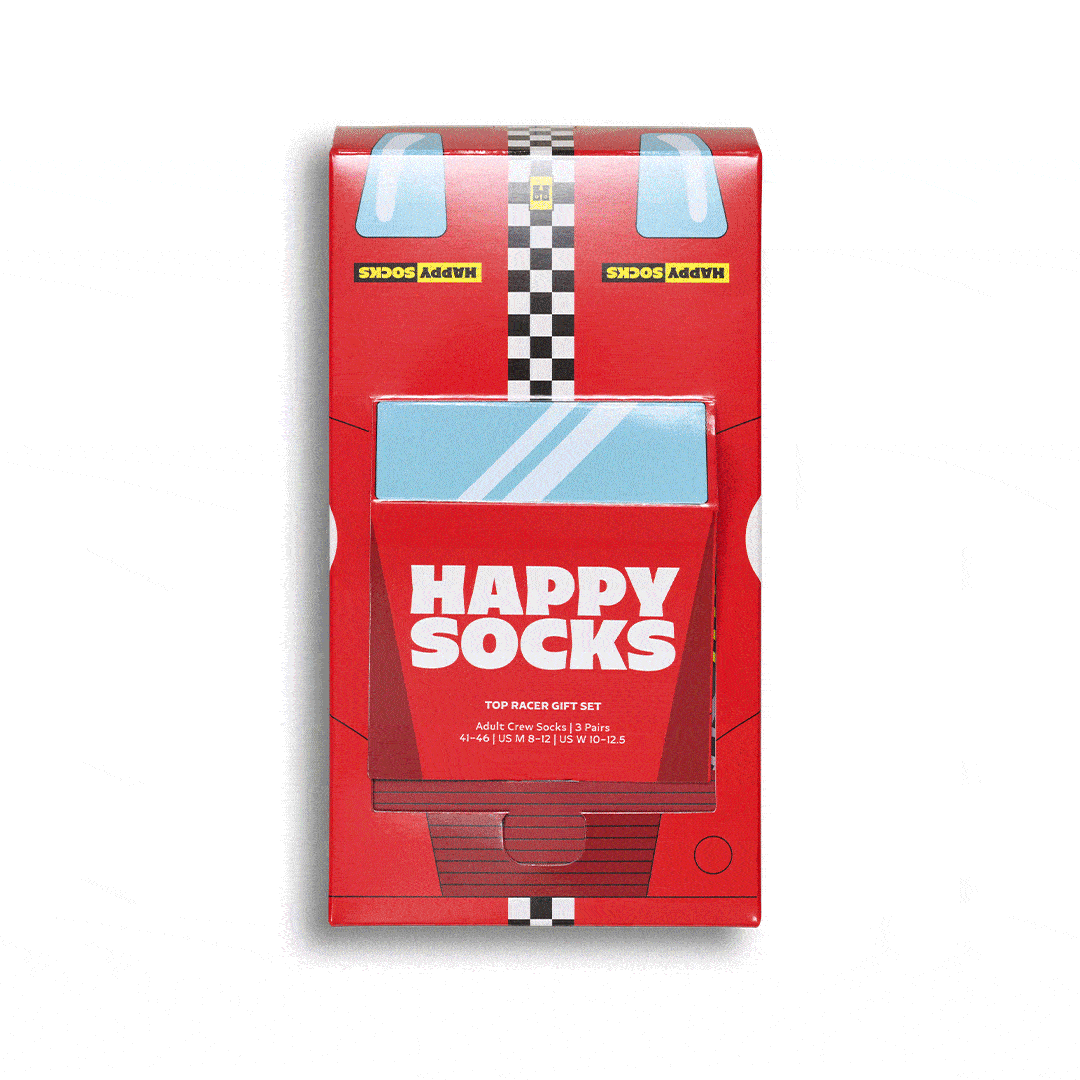 3-Pack Top Racer Socks Gift Set