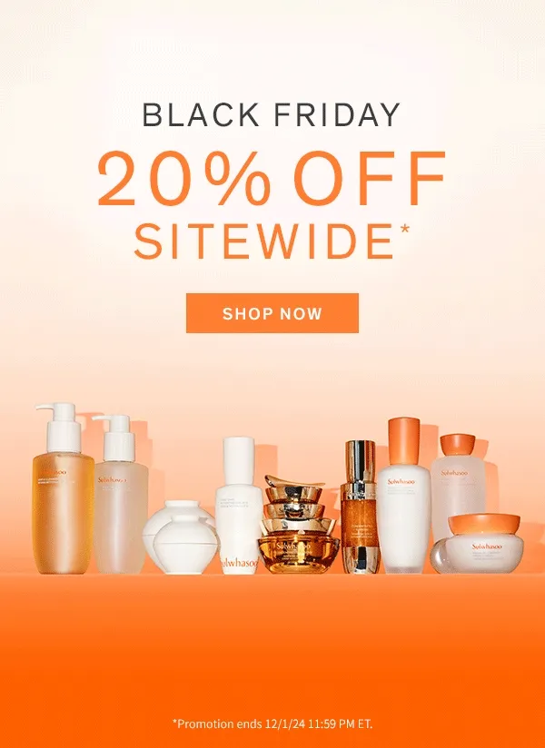 Black Friday: 20% off Sitewide