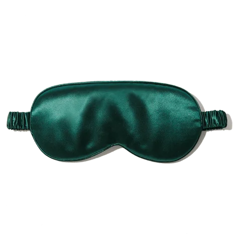 Handmade Mulberry Silk Sleep Mask (Emerald)