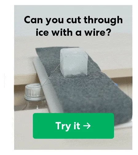 Can you cut through ice with a wire?
