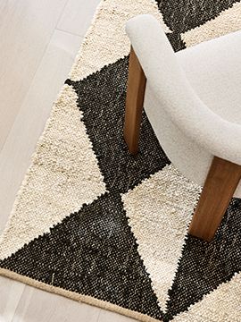 Toulon Jute Diamond Checkered Area Rug