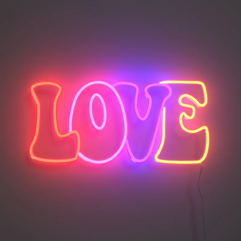 Image of LOVE, LED neon sign