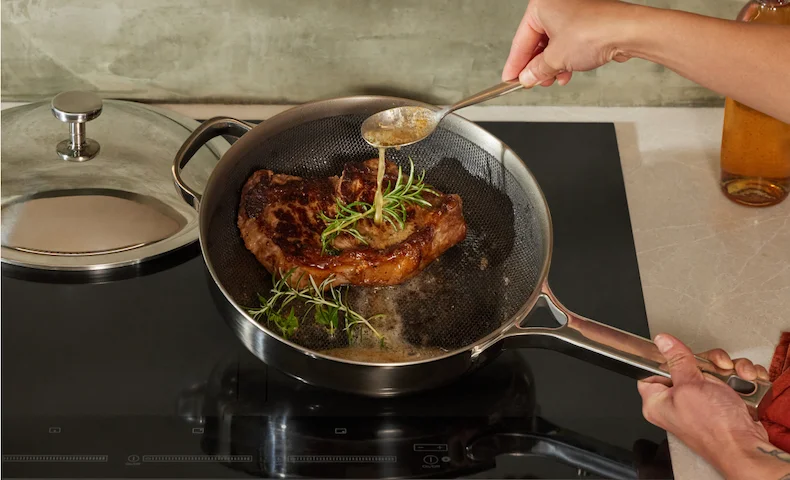 Chefs need cookware that won’t warp, flake, underperform, or leach chemicals into their food. So, increasingly, they’re reaching for titanium.