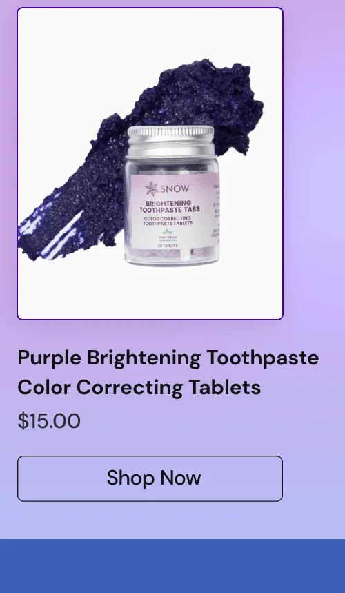 Purple Brightening Toothpaste Color Correcting Tablets [Shop Now]