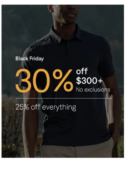 Black Friday: 30% off $300+
