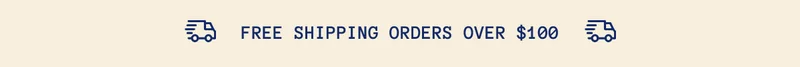 Free shipping orders over $100