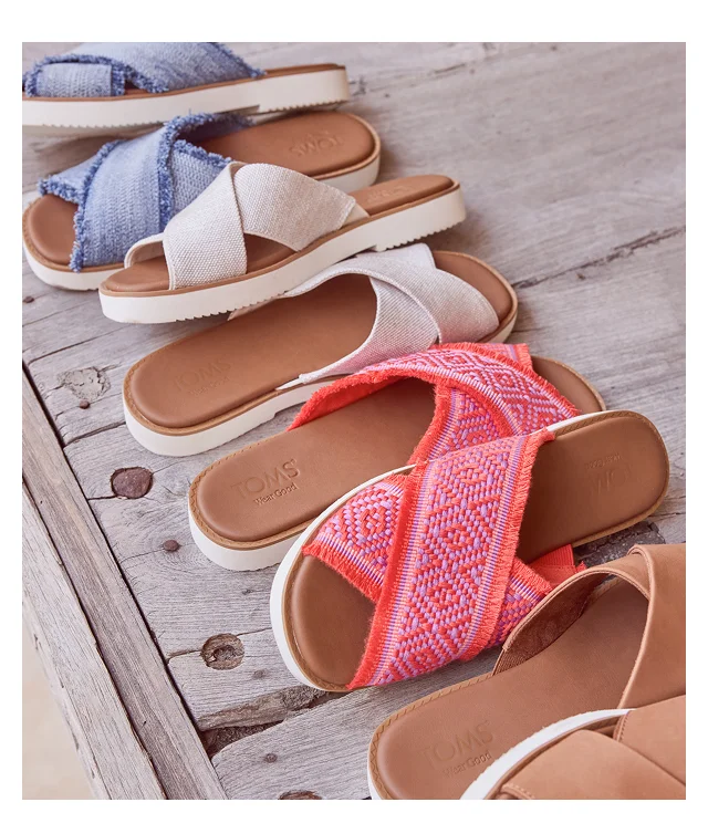 Mae Crossover Slide Sandal - Image