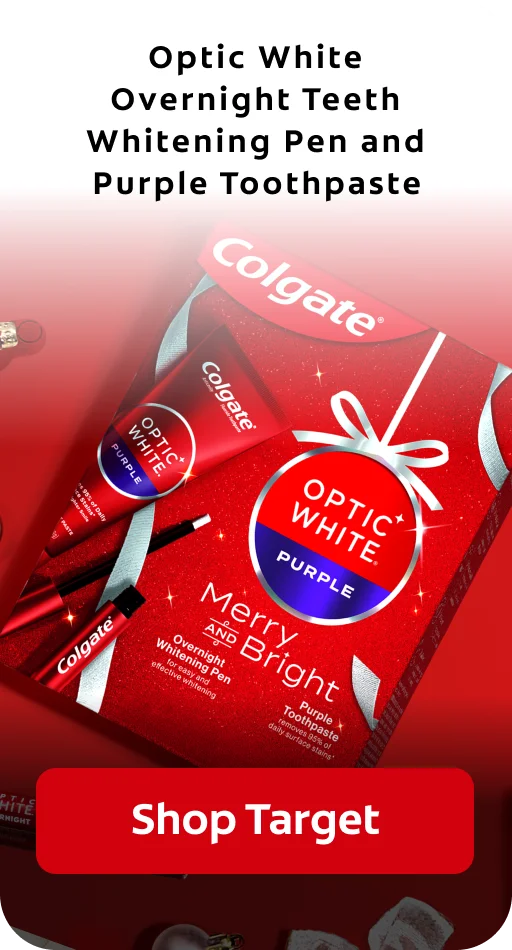 Optic White Overnight Teeth Whitening Pen and Purple Toothpaste