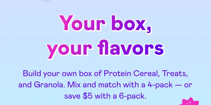 Your box, your flavors