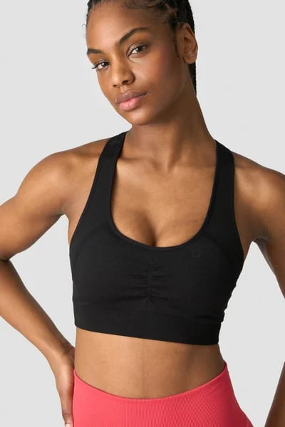 Image of Rush Seamless Sports Bra Black