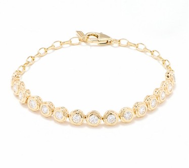 XO TACORI Lab Grown Diamond 2.25 cttw Round Bracelet, 14K