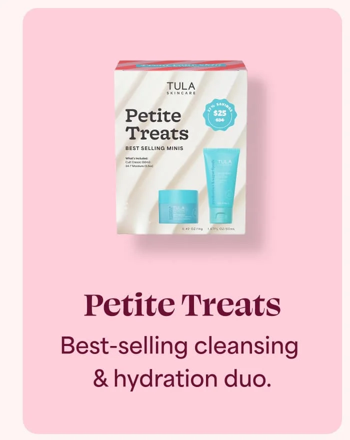 Petite Treats - Best-selling cleansing & hydration duo.