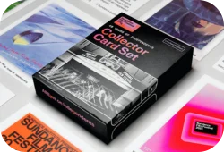 Festival branded collector card set.