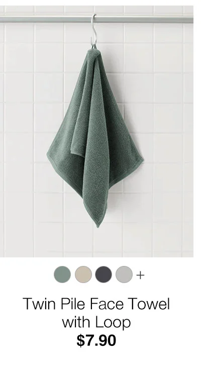 Shop Twin Pile Face Towel with Loop