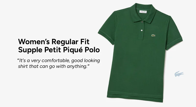 Women's Regular Fit Supple Petit Piqué Polo