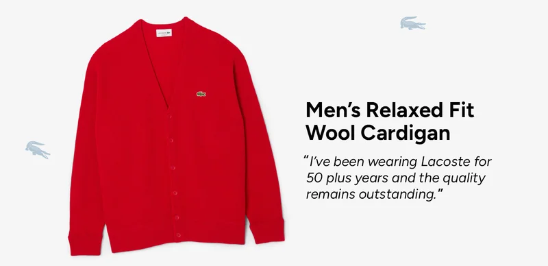 Men's Relaxed Wool Fit Cardigan