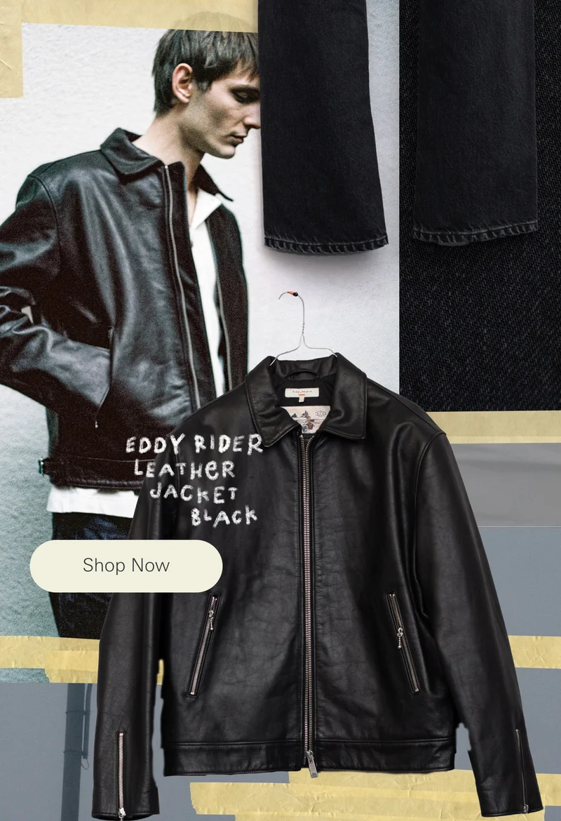 Eddy Rider Leather Jacket Black Eddy Rider Leather Jacket Black