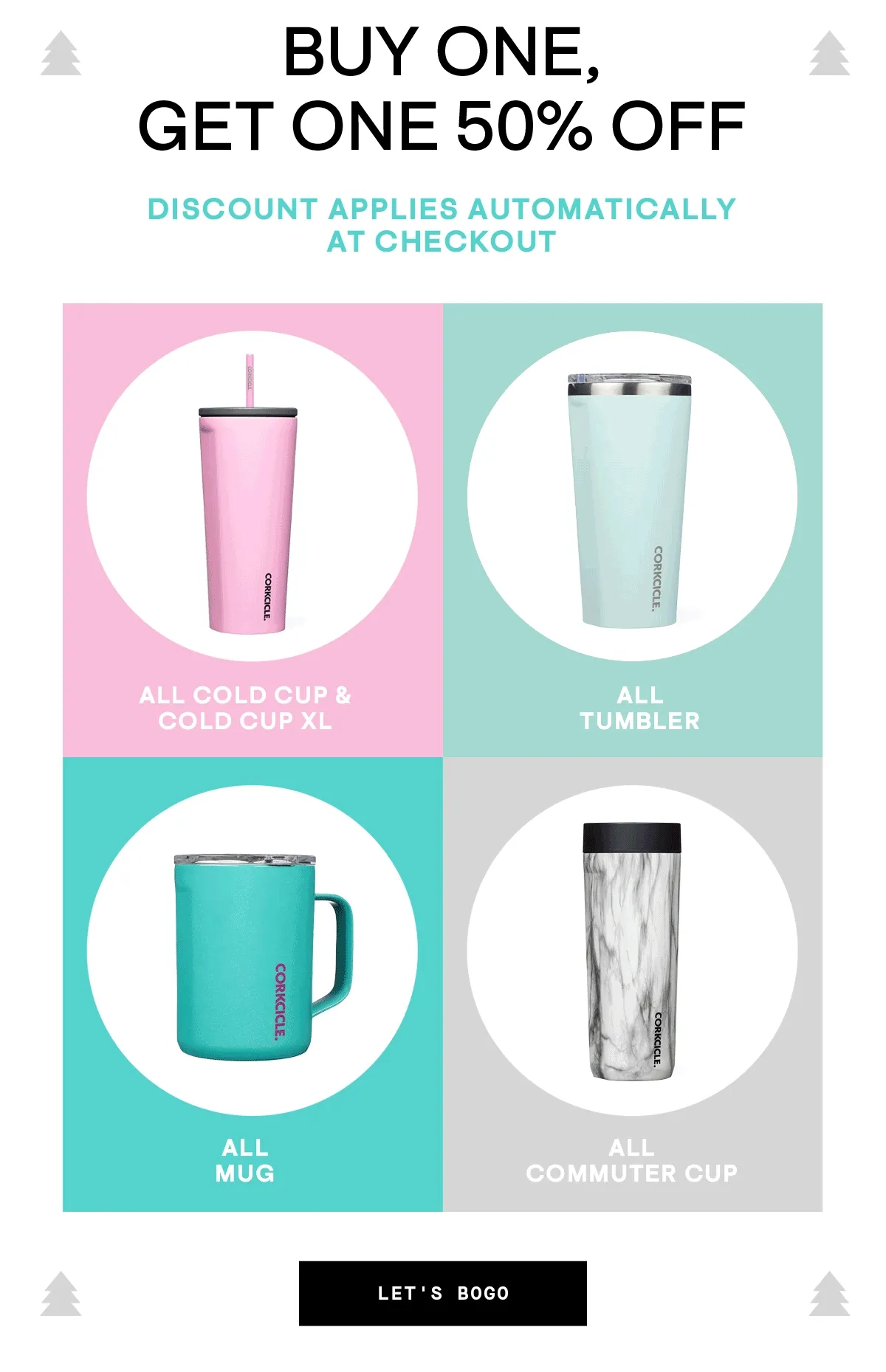 BUY ONE GET ONE 50% off